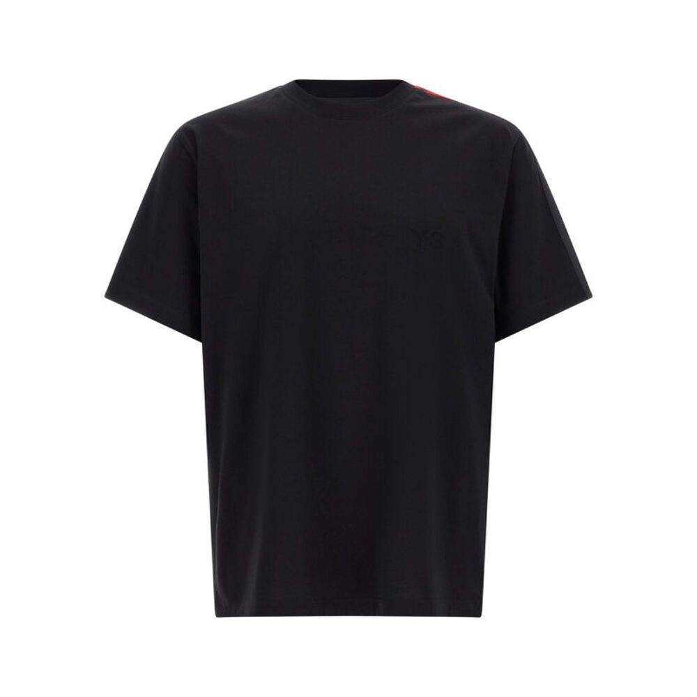 Y-3 Black Cotton Men's T-Shirt